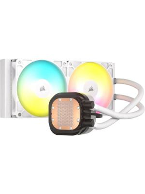 ������� ����������� ���������� Corsair NAUTILUS 240 ARGB (240mm, White, ARGB/ Fans: 2x120mm, 74.37CFM, 34dBA, 2100RPM/ S: 1851, 1700, AM5, AM4)