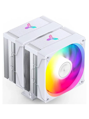 ����� JONSBO CR-3000E ARGB White LGA1851/1700/1200/115X/AM5/AM4 (TDP 260W, PWM, 2 x 120mm ARGB LED Fan, 6 �������� ������, �����, 4-pin) Retail