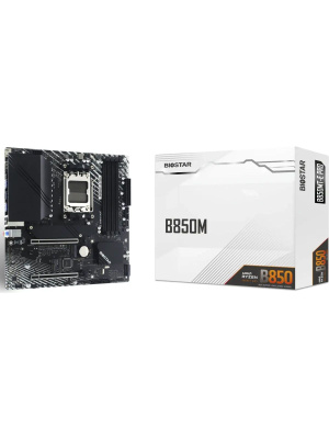 ����������� ����� Biostar B850MT-E Pro Socket AM5 AMD B850 4xDDR5 mATX AC`97 8ch(7.1) 2.5Gg RAID+HDMI+DP