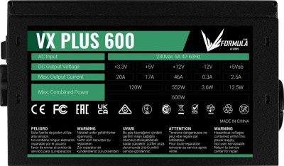 ���� ������� 600W Formula VX-600 PLUS, ������, retail 
