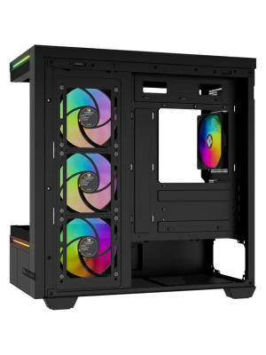 ������ Thermalright M10 FAN4-C, Mini-Tower, TG, 4x120mm ARGB, 2xUSB-A 3.0, 1xUSB Type-C, mATX, mITX Black