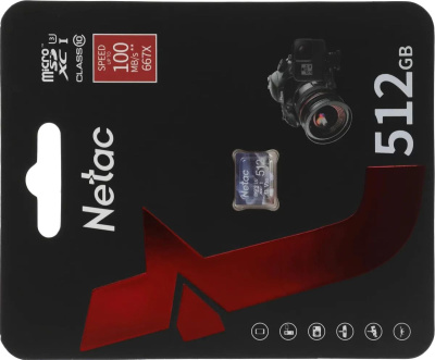 ���� ����� microSDXC 512GB Netac P500 Ultra w/o adapter