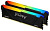  KINGSTON 16GB DDR4 3733MHz DIMM FURY Beast Black RGB XMP KF437C19BB2AK2/16 kit 2x8Gb, CL19, 1.35V 288-pin Non-ECC