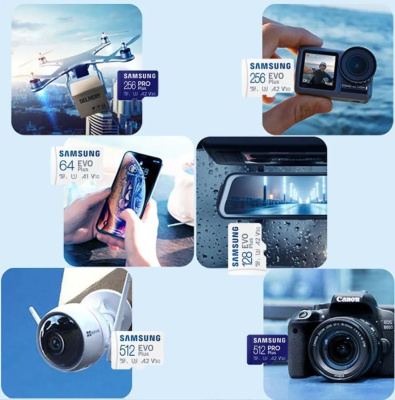 ���� ����� microSDXC 64GB Samsung MB-MC64SA EVO Plus + adapter