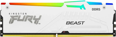 ������ �����������/ Kingston 32GB 5600MT/s DDR5 CL40 DIMM FURY Beast White RGB XMP (KF556C40BWA-32)