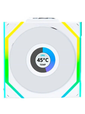 �������� ������������ (3��.) Lian Li UNI FAN SL WIRELESS LCD 120 / 12SLLCD1W3W WHITE / 120x124,5x28�� (1.6� LCD �������, PWM, ARGB, 1900 ��/��� (Max.), 29.5dBa) / G99.12SLLCD1W3W.R0