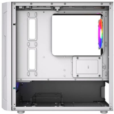 ������ Powercase Mistral Micro D3W ARGB V2, Tempered Glass, 2x 140mm ARGB PWM+1x 120mm ARGB PWM, �����, mATX  (CMMDW-A3-V2)
