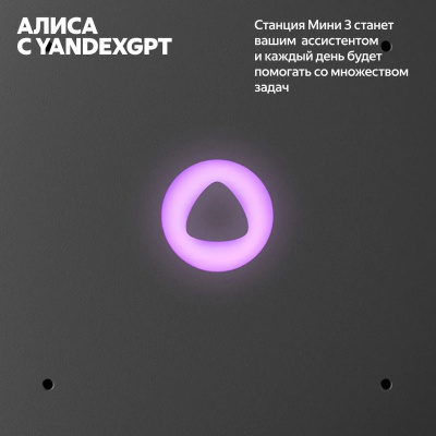 ����� ������� Yandex ������� ���� 3 ����� ������ 12W 1.0 BT/Wi-Fi (YNDX-00027BLK)
