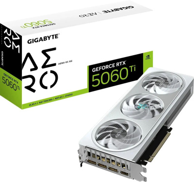 ���������� Gigabyte NVIDIA GeForce RTX 5060 TI 8Gb 256bit GDDR7 GV-N506TAERO OC-8GD 1.0 Ret