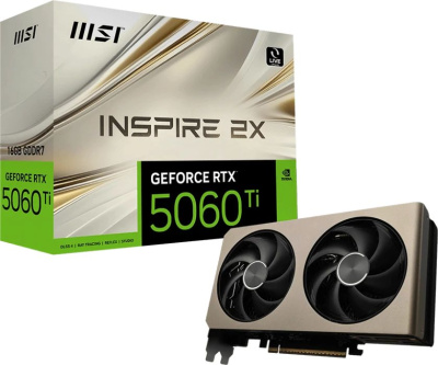 ���������� MSI NVIDIA GeForce RTX 5060 Ti 16Gb (RTX 5060 Ti 16G INSPIRE 2X), Ret