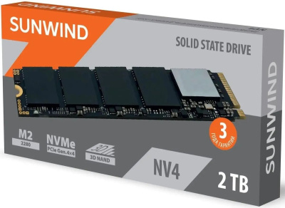 ���������� SSD SunWind PCIe 4.0 x4 2TB SWSSD002TN4 NV4 M.2 2280