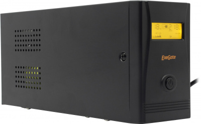 ��� ExeGate Power Smart ULB-650.LCD.AVR.EURO (650VA/360W, LCD, AVR, 2 �����������, Black) EP285568RUS