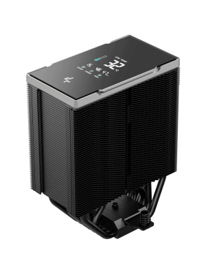 ����� DEEPCOOL AK700 DIGITAL NYX LGA1851/1700/1200/115X/AM5/AM4 (TDP 260W, PWM, Fan 120mm, 7 ����. ������, Copper Base, ������) RET