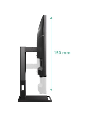 ������� AOC Q27P4CV 27" IPS, 2560x1440, 120Hz, 4ms, 350�d/m, 1500:1 | HDMI(2.0), DP(1.4), Type-C(PD-96W), 4xUSB 3.2, RJ45 | HAS, Pivot, Swivel, InPSU, Speakers, Vesa 100, Black
