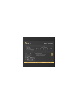 ���� ������� Ocypus Iota P850S, 850W, APFC, 80+ Gold, ATX 3.1, Fully Modular, 120mm Fan, Taiwan capacitors (P850S-GF)