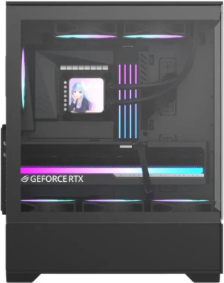 ������ Formula V Line Crystal Z1 Black V2, ATX, Left & Front side Tempered Glass, USB3.0*1+USB2.0*1,+Type C*1