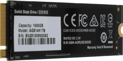 ���������� SSD Gigabyte PCIe 5.0 x4 1000GB AG514K1TB Aorus Gen5 14000 M.2 2280
