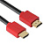 Кабель Greenconnect GCR-HM450-1.0m 1.0m HDMI версия 1.4, черный, красные коннекторы, OD7.3mm, 30/30 AWG, позолоченные контакты, Ethernet 10.2 Гбит/с, 3D, экран