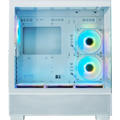 ������ XASTRA Q500 6ARGB-C10-UC White ATX/Aquarium/Screewless/ 6x120mm ARGB PWM FM fans/Argb+PWM HUB 10port/ Type-C/ Q500-6FM12A-C10-UC-WH
