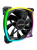 �������� ������������ (3 ��.) Montech RX120 PWM Reverse Black / 120mm, 4pin PWM, 3pin ARGB, 800-1600RPM, 59.0CFM, 27.0dBA, Rifle bearing / RX120B3P