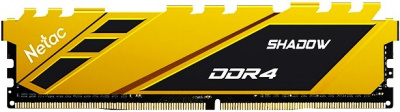 ����������� ������ 16Gb DDR4 3200MHz Netac Shadow Yellow (NTSDD4P32SP-16Y)