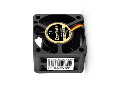 Exegate EX297015RUS ���������� 12� DC ExeGate ExtraSilent ES04020B3P (40x40x20 ��, 2-Ball (������� ���������������),3pin, 6300RPM, 28dBA)