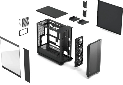 ������ �� Fractal Design Epoch XL Black TG Light Tint, ��� ��, Full-Tower, ������ (FD-C-EPO1X-02)