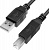 Кабель USB 2.0, AM/BM 4PH 4PH-R90014, 1.0m, черный