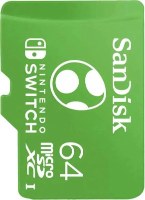 ����� ������ SanDisk 64GB Nintendo MicroSDXC UHS-I card for Nintendo Switch R:100MB/s,W:90MB/s. ����: �������