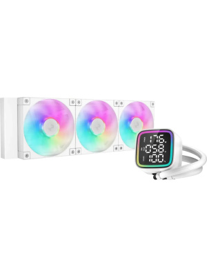 �������� �������� ���������� DEEPCOOL LD360 WH LGA20XX/1700/1200/115X/AM5/AM4 (TDP 300W, ARGB Lighting, Anti-Leak edition, PWM, TRIPLE FAN, �����) RET