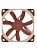 ����� ��� ������� Noctua NF-S12A ULN (120x120x25mm, 3-pin, 43.73CFM, 8.6dBA, 800RPM, Beige/Brown)