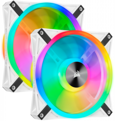 ���������� ��� ������� Corsair iCUE QL140 RGB White Dual Pack (CO-9050106-WW)