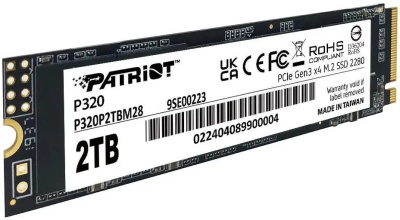 ���������� SSD Patriot PCIe 3.0 x4 2TB P320P2TBM28 P320 M.2 2280