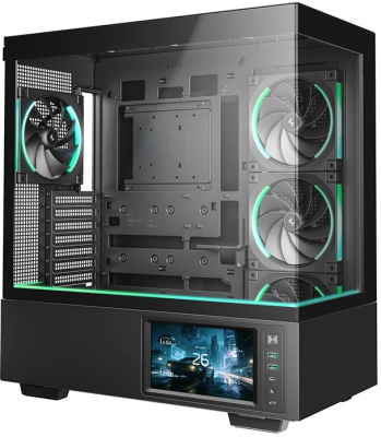 ������ Deepcool CH690 LCD, ��� ��, Midi-Tower ������ (R-CH690LCD-BKNNA0D-G)