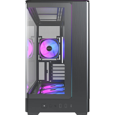 ������ Montech KING 15 PRO Black / mATX / 4x120mm ARGB fans / KING 15 PRO (B)