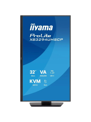 ������� Iiyama 32" ProLite XB3294UHSCP-B1 ������ VA LED 2ms 21:9 HDMI M/M ������� HAS Piv 3000:1 400cd 178��/178�� 3440x2160 75Hz DP 4K USB 9.7��