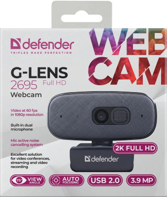 ���-������ DEFENDER G-lens 2695 (FullHD 2K 1520p, 3.9��)
