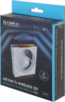 ���������� ��� ������� Lian-Li Uni Fan TL Wireless 120 ARGB 120�124.5x28 ����� 4-pin 33�� (G99.12TL1W1W.R0) Ret
