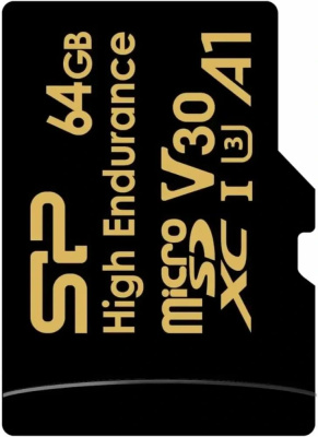 ���� ����� microSDXC 64GB Silicon Power SP064GBSTXDV3V1HSP High Endurance V30 + adapter