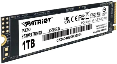 ���������� SSD Patriot PCIe 3.0 x4 1TB P320P1TBM28 P320 M.2 2280