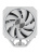 ����� upHere UP1TC4 White / 4HPx6mm, 230W TDP, single tower, 1x120mm fan, 600-1650RPM, 68 CFM, 25dBA, ARGB cover / UP1TC4