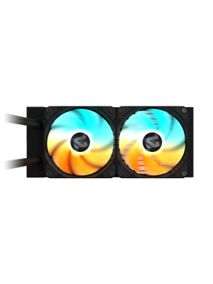 ���������� ������� ���������� GIGABYTE Gaming GME 240 2 x 120mm ARGB Fan, LGA 1200, LGA 1700, LGA 1851, AM5, AM4