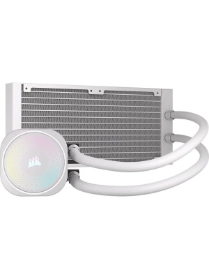 ������� ����������� ���������� Corsair NAUTILUS 240 ARGB (240mm, White, ARGB/ Fans: 2x120mm, 74.37CFM, 34dBA, 2100RPM/ S: 1851, 1700, AM5, AM4)