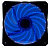  Digma DFAN-LED-BLUE 3-pin 4-pin(Molex)24dB 160gr LED Ret