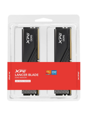 ����������� ������ ADATA LANCER BLADE DDR5 DIMM 64GB 5600MHz 2*32GB 46-45-45 1.1V BLACK DUAL TRAY