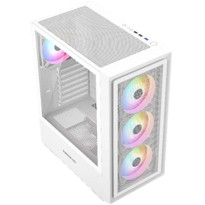 ������ Powercase Mistral AY4W ARGB, Tempered Glass, 4x 120mm ARGB Fans, �����, ATX  (CMAYW-A4)