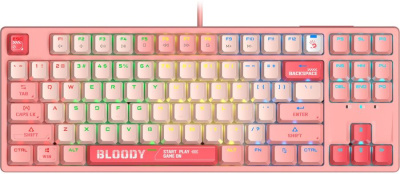 ���������� A4Tech Bloody S87 Energy ������������ ������� USB for gamer LED (S87 USB ENERGY PINK)