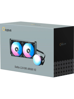 ������� �������� ���������� Ocypus Delta L24 BK ARGB V2, 240mm, ARGB Pump,2x120mm ARGB fans, LGA115X/1200/1700/18XX, AM4/AM5