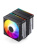 Кулер JONSBO CB80 Black LGA1851/1700/1200/115X/AM5/AM4 (TDP 260W, PWM, 120mm ARGB LED Fan + 120mm Black Fan, 6 тепловых трубок, 4-pin) Retail Кулер JONSBO CB80 Black LGA1851/1700/1200/115X/AM5/AM4 (TDP 260W, PWM, 120mm ARGB LED Fan + 120mm Black Fan, 6 тепловых трубок, 4-pin) Retail
