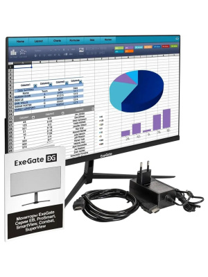 ������� 23.8"�ExeGate ProSmart EZ2400 {IPS 1920x1080 75hz 3-5ms 16:9 250cd 1000:1 178/178 D-Sub HDMI FreeSync Flicker-free VESA}[EX299031RUS]